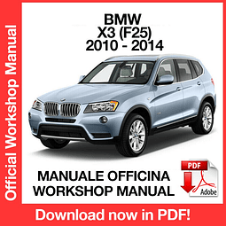BMW X3 F25 (2010, 2011, 2012, 2013, 2014) (EN) Workshop Repair Manual Download PDF