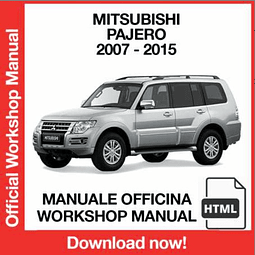 Mitsubishi Pajero (2012, 2013, 2014, 2015) (EN) Workshop Repair Manual Download PDF