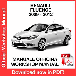 Renault Fluence (2009, 2010, 2011, 2012) (EN) Workshop Repair Manual Download PDF