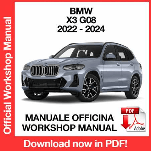 BMW X3 G08 (2022, 2023, 2024) (EN) Workshop Repair Manual Download PDF