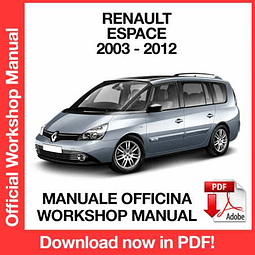 Renault Espace 4 J81 (2003, 2004, 2005, 2006, 2007) (EN) Workshop Repair Manual Download PDF