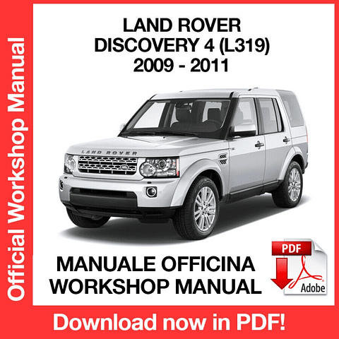 Land Rover Discovery 4 (2009, 2010, 2011) (EN) Workshop Repair Manual Download PDF
