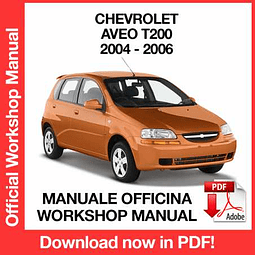 Chevrolet Aveo T200 (2004, 2005, 2006) (EN) Workshop Repair Manual Download PDF