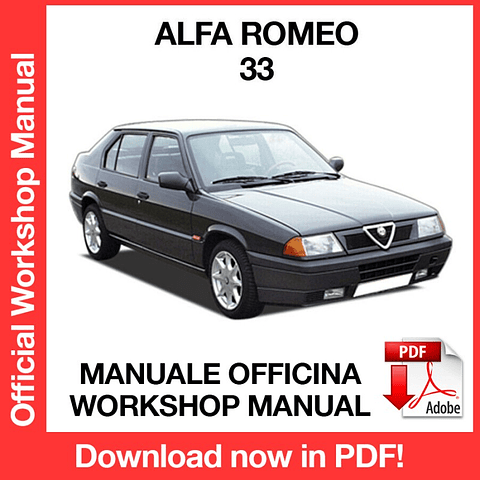 ALFA ROMEO 33 (EN) Workshop Repair Manual Download PDF
