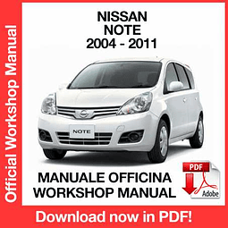 Nissan Note E11 (2004, 2005, 2006, 2007, 2008, 2009, 2010, 2011) (EN) Workshop Repair Manual Download PDF