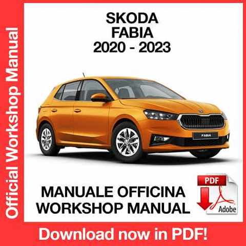 Skoda Fabia 4 (2020, 2021, 2022, 2023) (EN) Workshop Repair Manual Download PDF