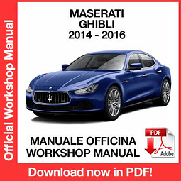 Maserati Ghibli (2014, 2015, 2016) (EN) Workshop Repair Manual Download PDF
