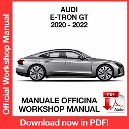 Audi GT e-tron (2020, 2021, 2022) (EN) Workshop Repair Manual Download PDF