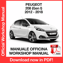Peugeot 208 (2012, 2013, 2014, 2015, 2016, 2017, 2018) (EN) Workshop Repair Manual Download PDF