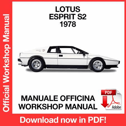 Lotus Esprit S2 (1978) (EN) Workshop Repair Manual Download PDF