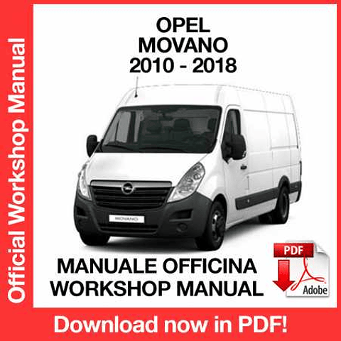 Opel Movano ( 2015, 2016, 2017, 2018) (EN) Workshop Repair Manual Download PDF