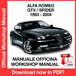 Alfa Romeo GTV - Spider (1999, 2000, 2001, 2002, 2003, 2004) (EN) Workshop Repair Manual Download PDF