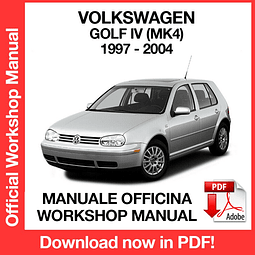 Volkswagen Golf MK4 (1997-998-1999-2000-2001-2002-2003-2004) (EN) Workshop Repair Manual Download PDF