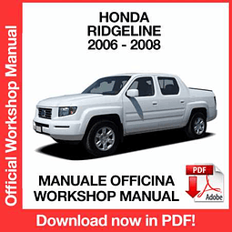 Honda Ridgeline (2006, 2007, 2008) (EN) Workshop Repair Manual Download PDF
