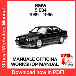 BMW 5 Series E34 (1989, 1990, 1991, 1992, 1993, 1994, 1995) (EN) Workshop Repair Manual Download PDF