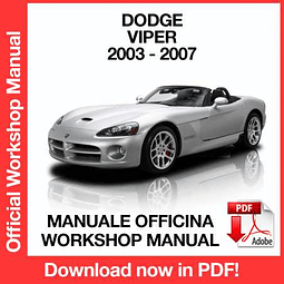 Dodge Viper ZB (2003, 2004, 2005, 2006, 2007) (EN) Workshop Repair Manual Download PDF
