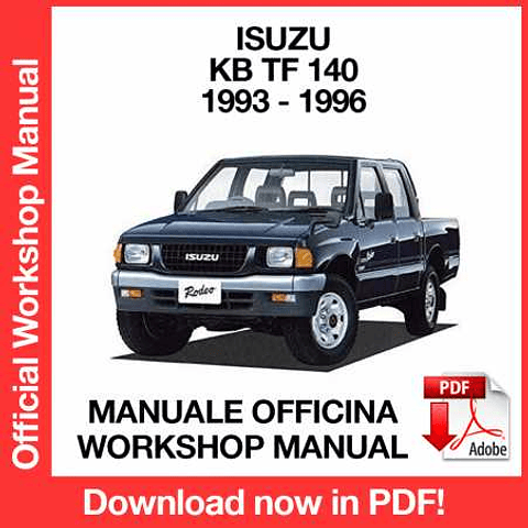 Isuzu KB TF 140 (1993, 1994, 1995, 1996) (EN) Workshop Repair Manual Download PDF