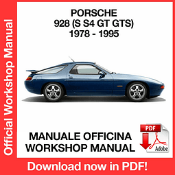 Porsche 928 S S4 GT GTS (1978, 1979, 1980, 1981, 1982, 1983, 1984) (EN) Workshop Repair Manual Download PDF