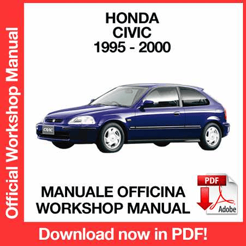 Honda Civic (1995, 1996, 1997, 1998, 1999, 2000) (EN) Workshop Repair Manual Download PDF
