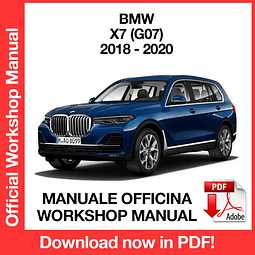 BMW X7 G07 (2018, 2019, 2020) (EN) Workshop Repair Manual Download PDF