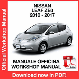 Nissan Leaf Ze0 (2010, 2011, 2012, 2013, 2014, 2015, 2016, 2017) (EN) Workshop Repair Manual Download PDF