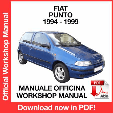 Fiat Punto 176 (1994, 1995, 1996, 1997, 1998, 1999) (ITA) Workshop Repair Manual Download PDF