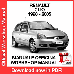 Renault Clio II X65 (1998, 1999, 2000, 2001) (EN) Workshop Repair Manual Download PDF