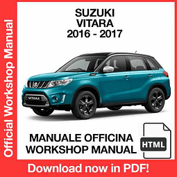Suzuki Vitara (2016-2017) (EN) Workshop Repair Manual Download PDF