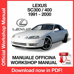 Lexus SC300 SC400 (1996, 1997, 1998, 1999, 2000) (EN) Workshop Repair Manual Download PDF