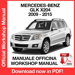 Mercedes-Benz GLK X204 (2009, 2010, 2011, 2012, 2013, 2014, 2015) (EN) Workshop Repair Manual Download PDF