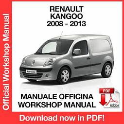 Renault Kangoo II X61 (2008, 2009, 2010, 2011, 2012, 2013) (EN) Workshop Repair Manual Download PDF