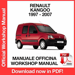 Renault Kangoo (1997, 1998, 1999, 2000, 2001, 2002) (EN) Workshop Repair Manual Download PDF