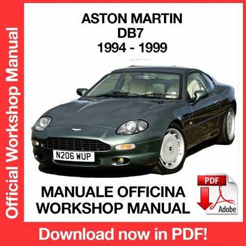 Aston Martin DB7 (1994, 1995, 1996, 1997, 1998, 1999) (EN) Workshop Repair Manual Download PDF