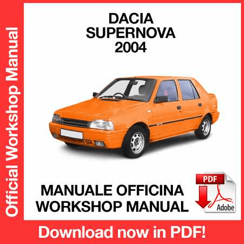 Dacia Supernova (2004) (EN) Workshop Repair Manual Download PDF