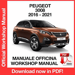 Peugeot 3008 (2016, 2017, 2018, 2019, 2020, 2021) (EN) Workshop Repair Manual Download PDF