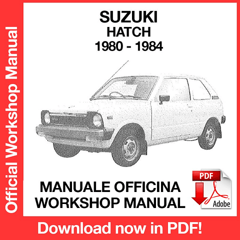 Suzuki Hatch (1980, 1981, 1982, 1983, 1984) (EN) Workshop Repair Manual Download PDF