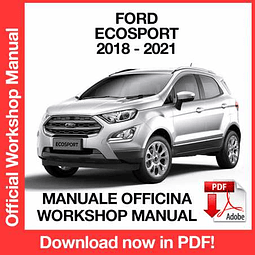 Ford Ecosport (2018, 2019, 2020, 2021) (EN) Workshop Repair Manual Download PDF