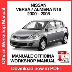 Nissan Versa Almera N16 (2000, 2001, 2002, 2003, 2004, 2005) (EN) Workshop Repair Manual Download PDF