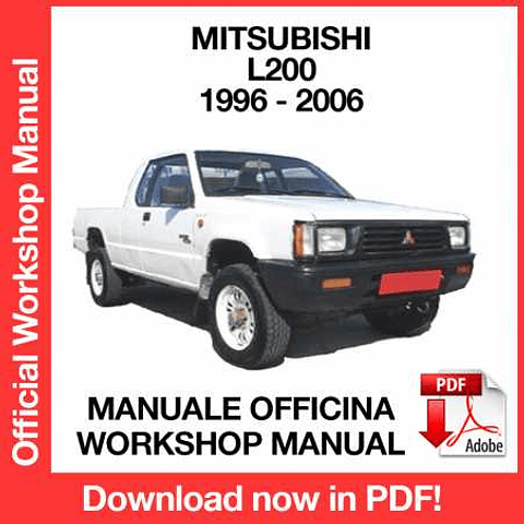 Mitsubishi L200 Triton (2001, 2002, 2003, 2004, 2005, 2006) (EN) Workshop Repair Manual Download PDF