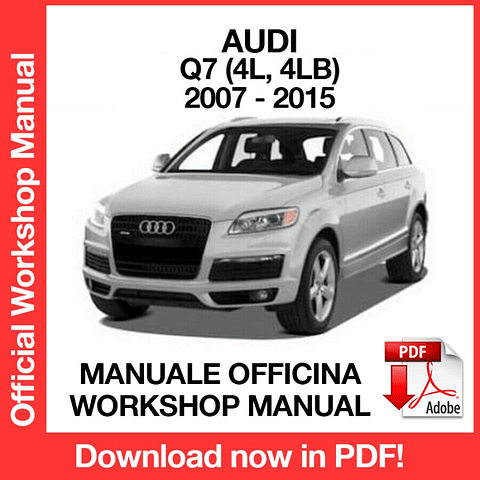 AUDI Q7 (2012, 2013, 2014, 2015) (EN) Workshop Repair Manual Download PDF