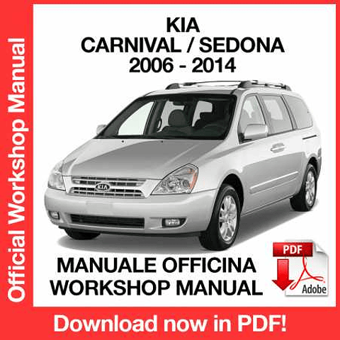 Kia Carnival Sendona (2006, 2007, 2008, 2009) (EN) Workshop Repair Manual Download PDF