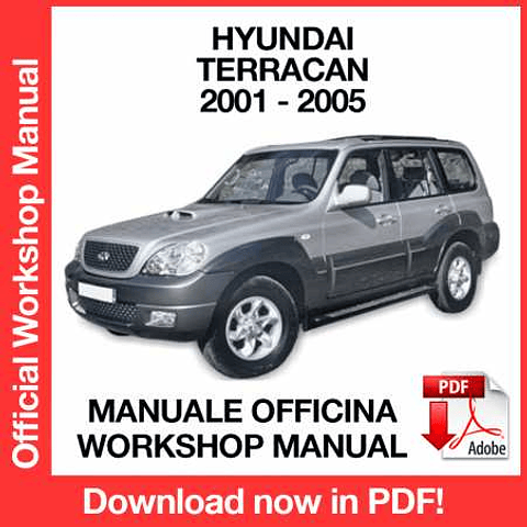 Hyundai Terracan (2001, 2002, 2003, 2004, 2005) (EN) Workshop Repair Manual Download PDF