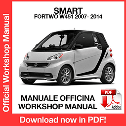 Smart Fortwo W451 ( 2010, 2011, 2012, 2013, 2014) (EN) Workshop Repair Manual Download PDF