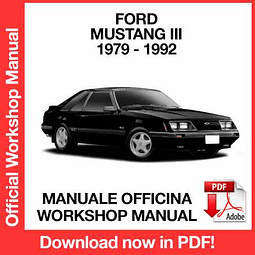Ford Mustang 3 (1979, 1980, 1981, 1982, 1983, 1984, 1985) (EN) Workshop Repair Manual Download PDF