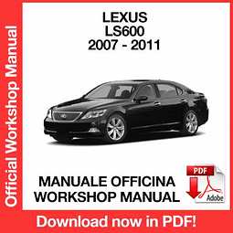 Lexus LS600 (2007, 2008, 2009, 2010, 2011) (EN) Workshop Repair Manual Download PDF