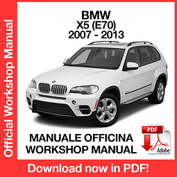 BMW X5 E70 (2007, 2008, 2009, 2010, 2011, 2012, 2013) (EN) Workshop Repair Manual Download PDF
