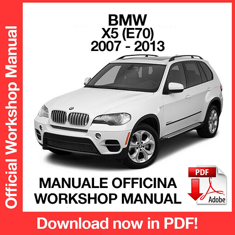 BMW X5 E70 (2007, 2008, 2009, 2010, 2011, 2012, 2013) (EN) Workshop Repair Manual Download PDF