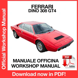 FERRARI DINO 308 GT4 (EN) Workshop Repair Manual Download PDF