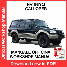 Hyundai Galloper (ESP) Workshop Repair Manual Download PDF
