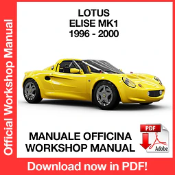 Lotus Elise MK1 (1996, 1997, 1998, 1999, 2000) (EN) Workshop Repair Manual Download PDF